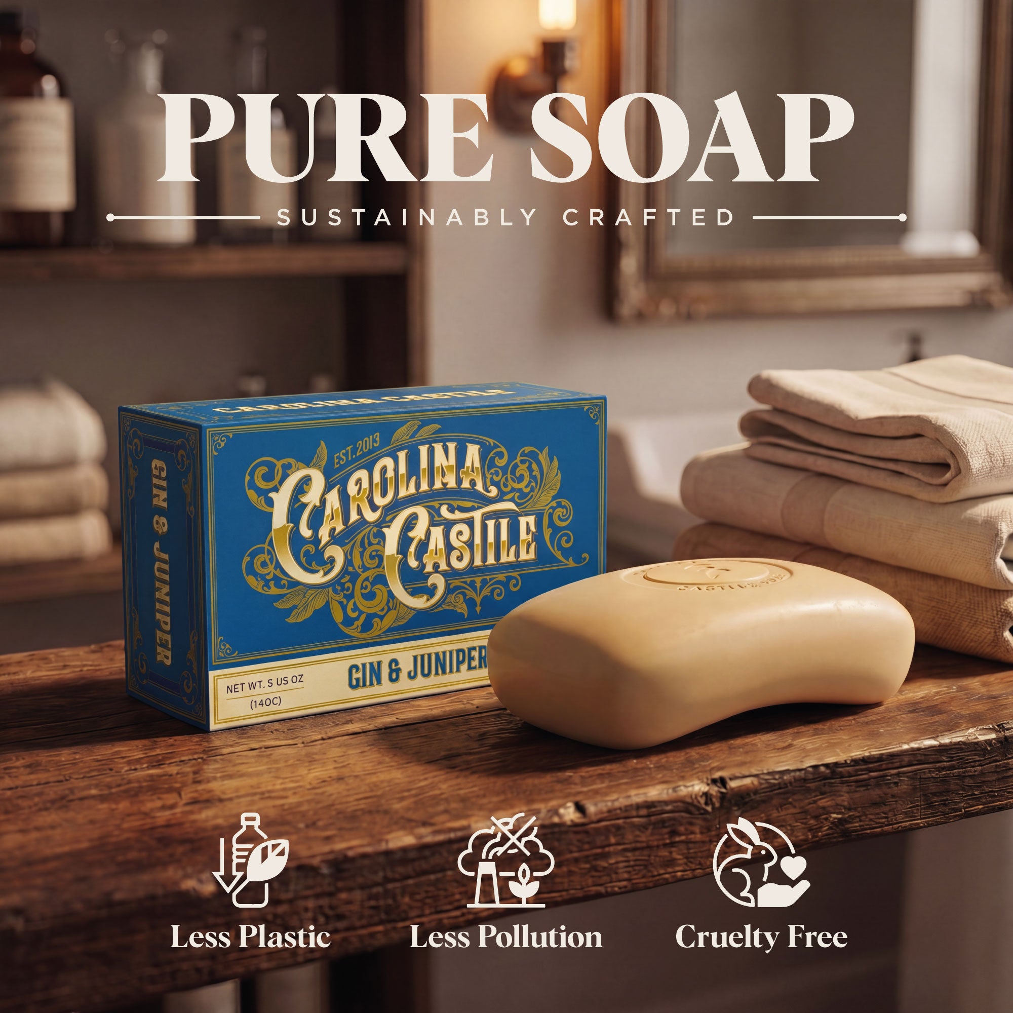 Gin & Juniper Castile Bar Soap