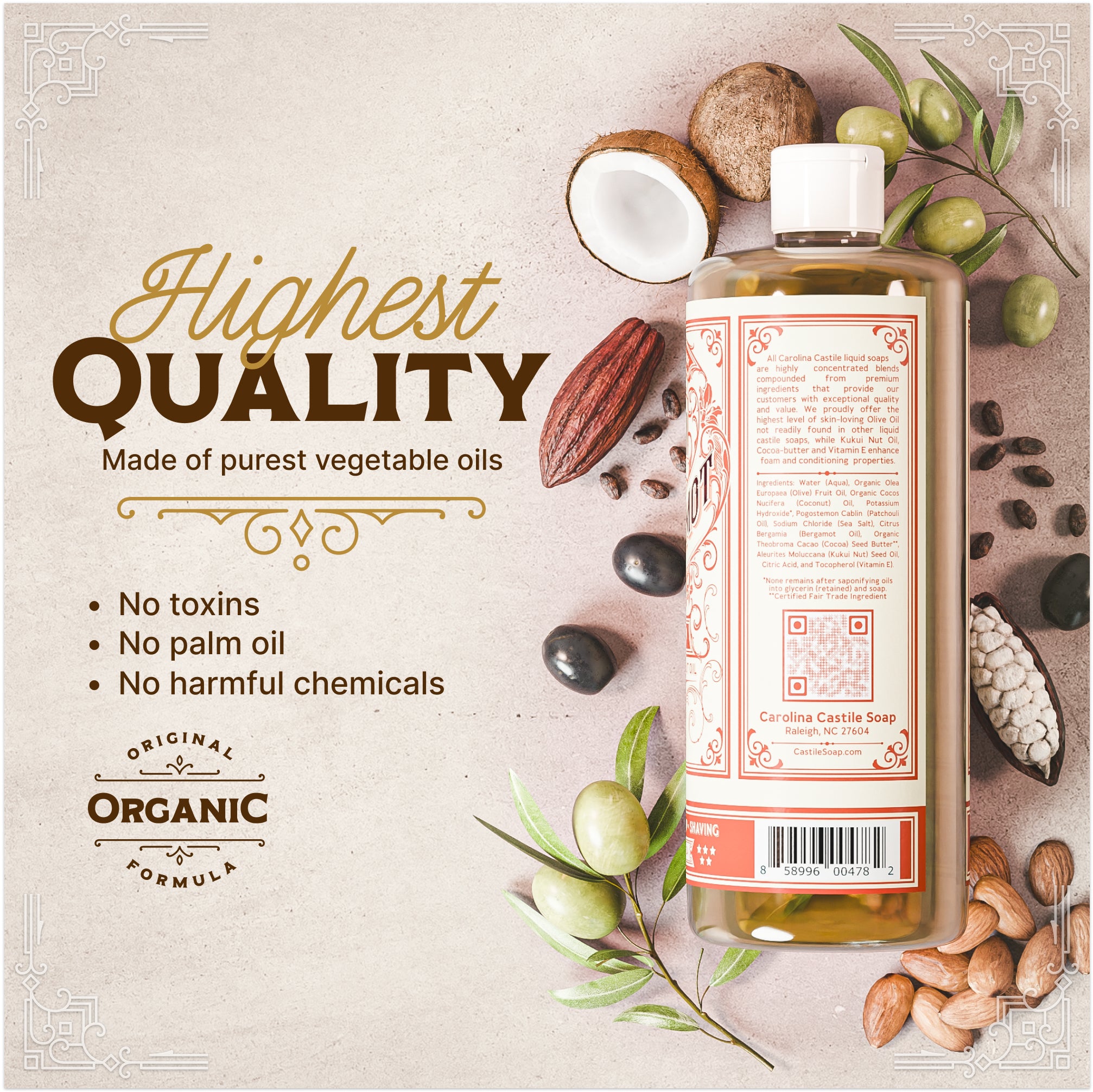 Patchouli Bergamot Castile Soap