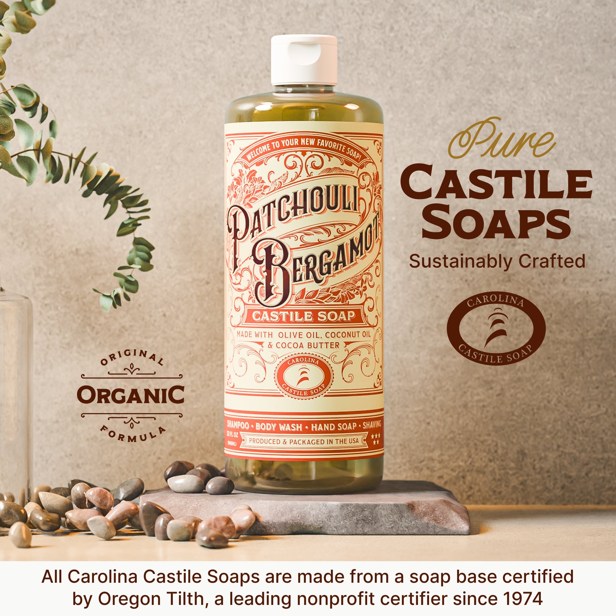 Patchouli Bergamot Castile Soap