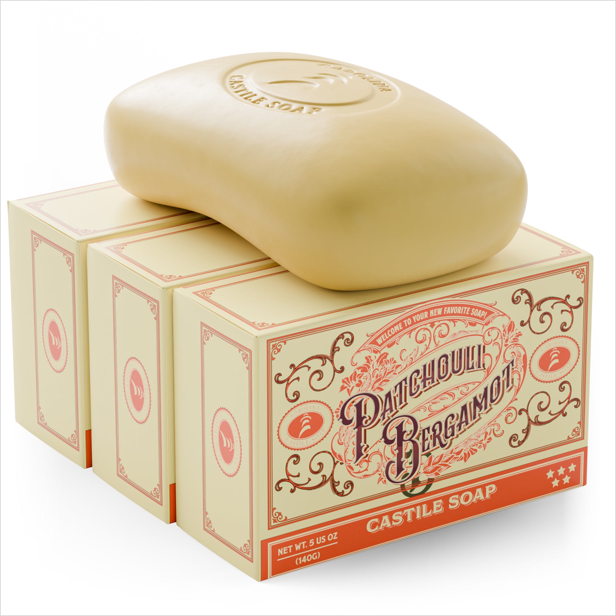 Patchouli Bergamot Castile Bar Soap
