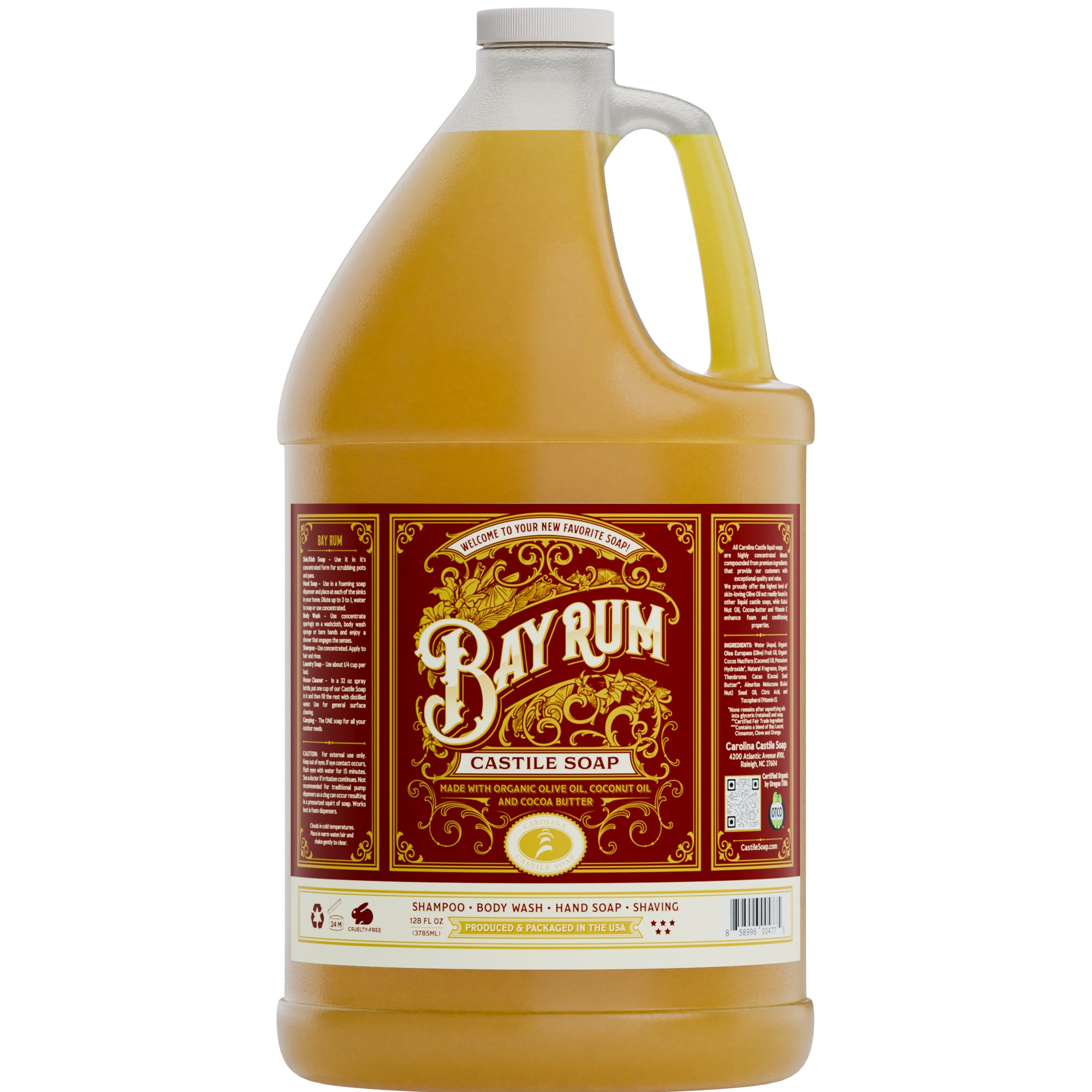 Bay Rum Castile Soap - 1 Gallon image