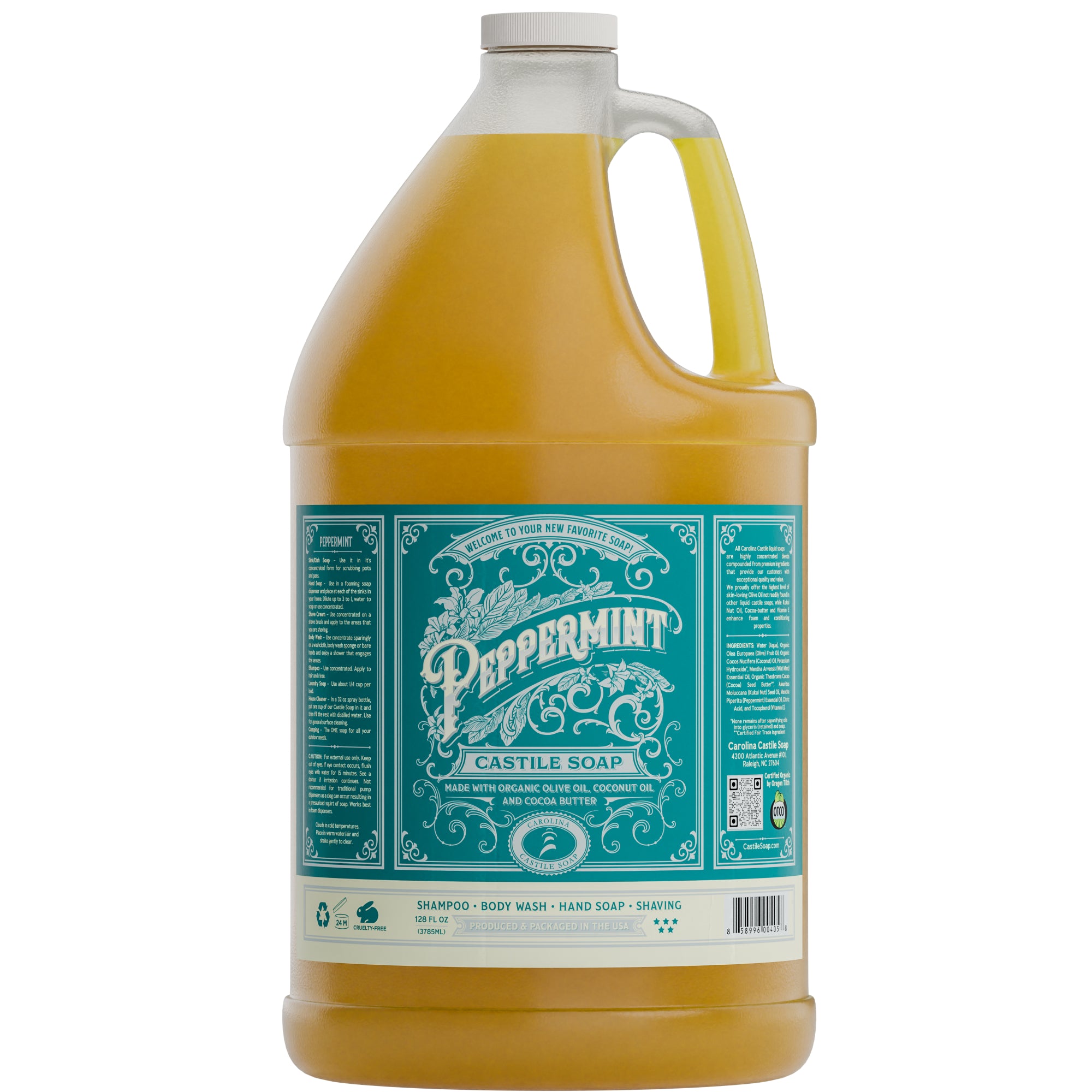 Peppermint Castile Soap - 1 Gallon image