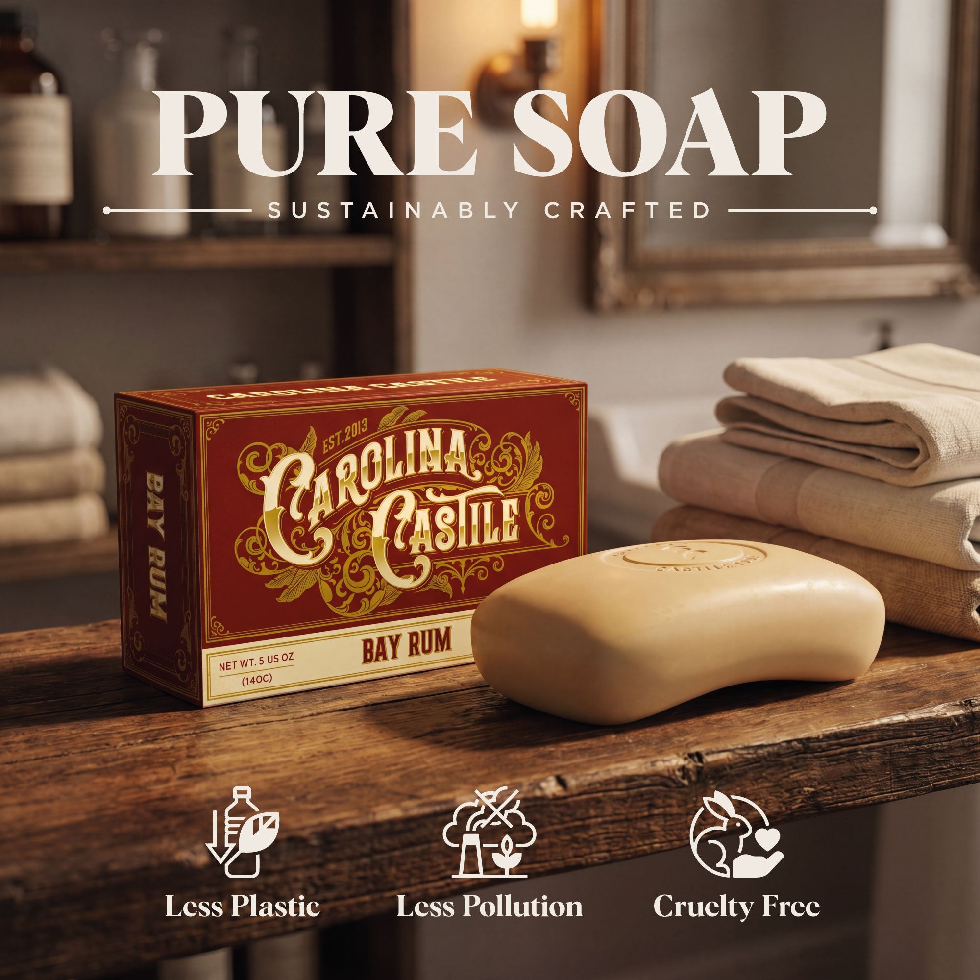 Bay Rum Castile Bar Soap