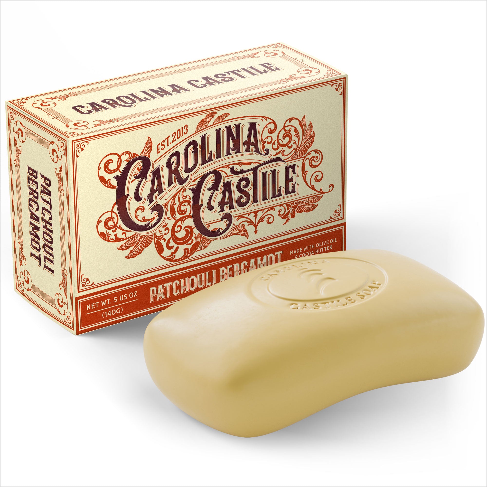 Patchouli Bergamot Castile Bar Soap