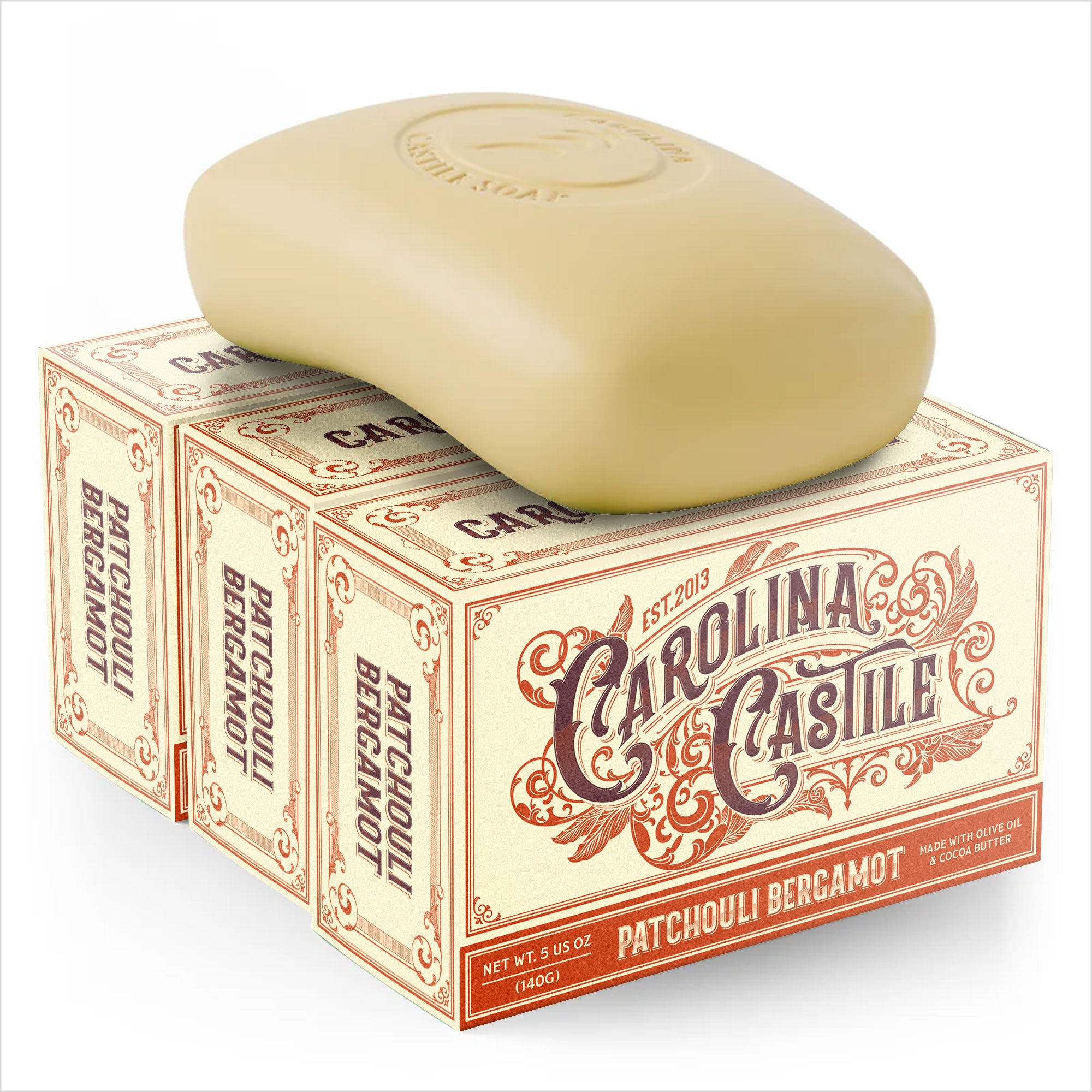 Patchouli Bergamot Castile Bar Soap