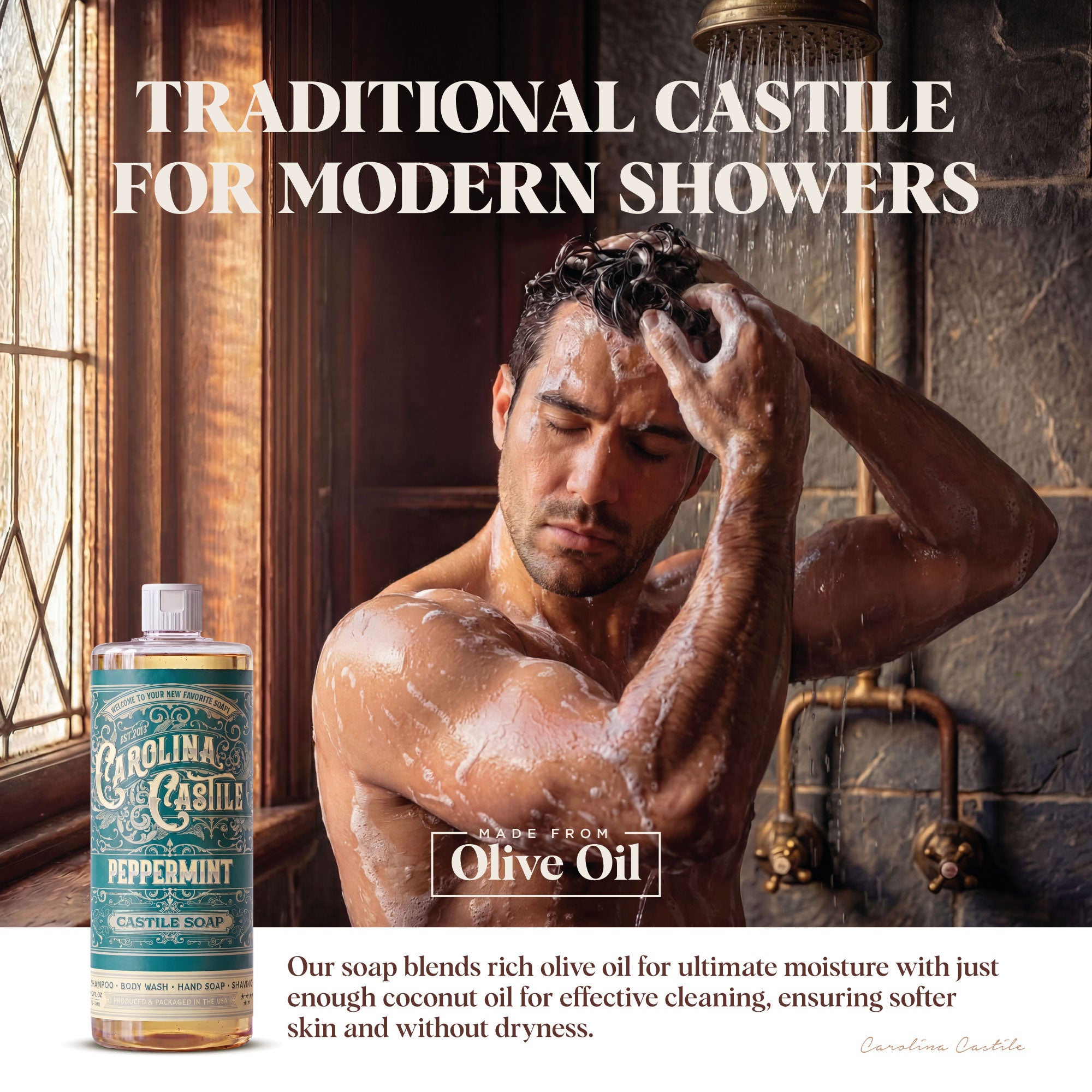 Peppermint Liquid Castile Soap | Carolina Castile Soap