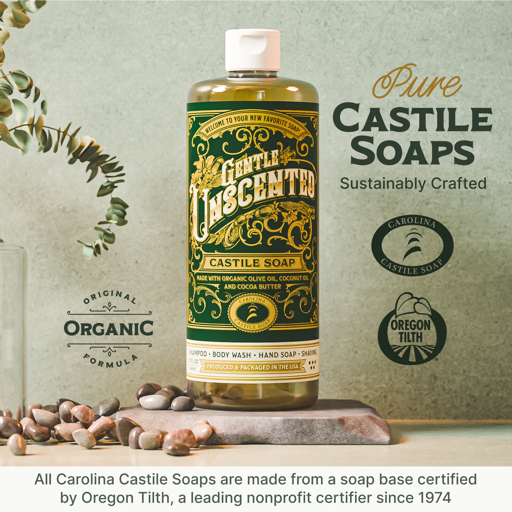 Gentle Unscented Castile Soap