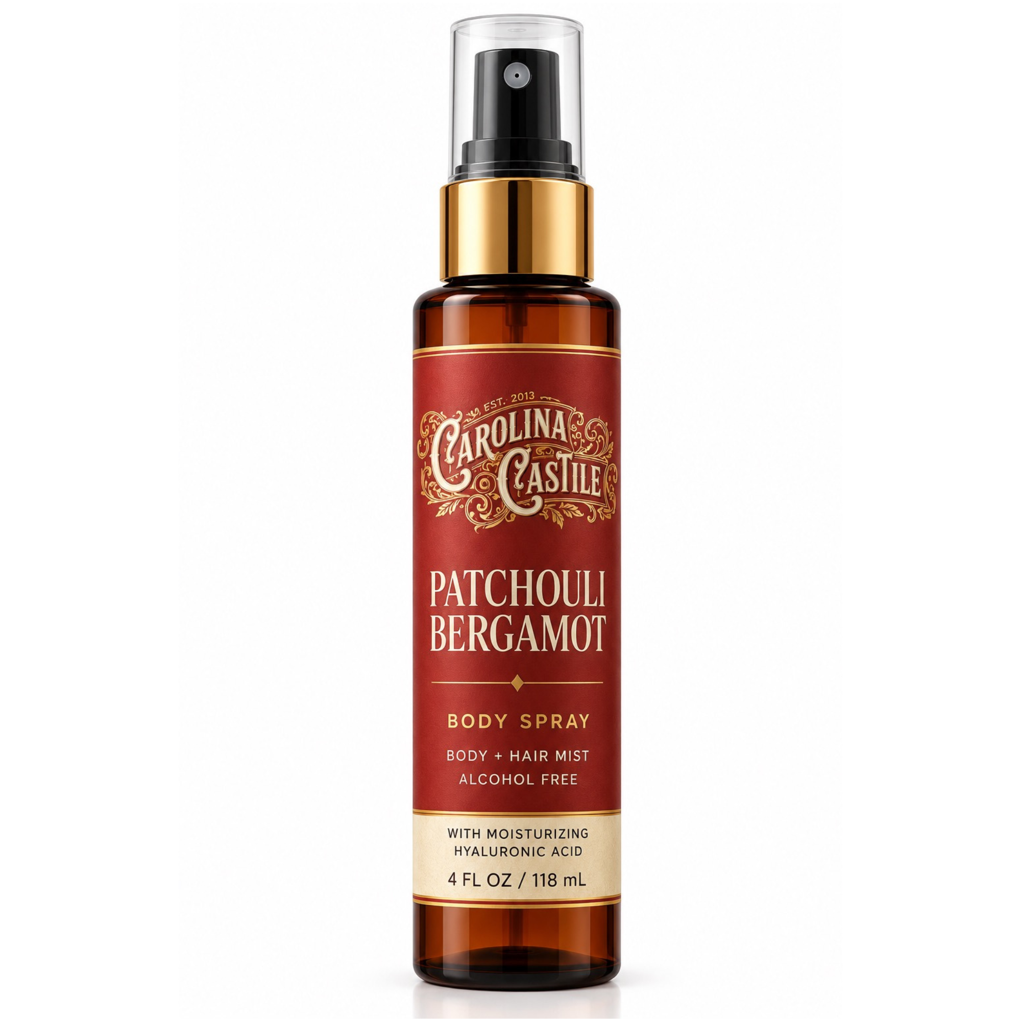 Patchouli Bergamot Body Spray & Hair Mist, 4 oz