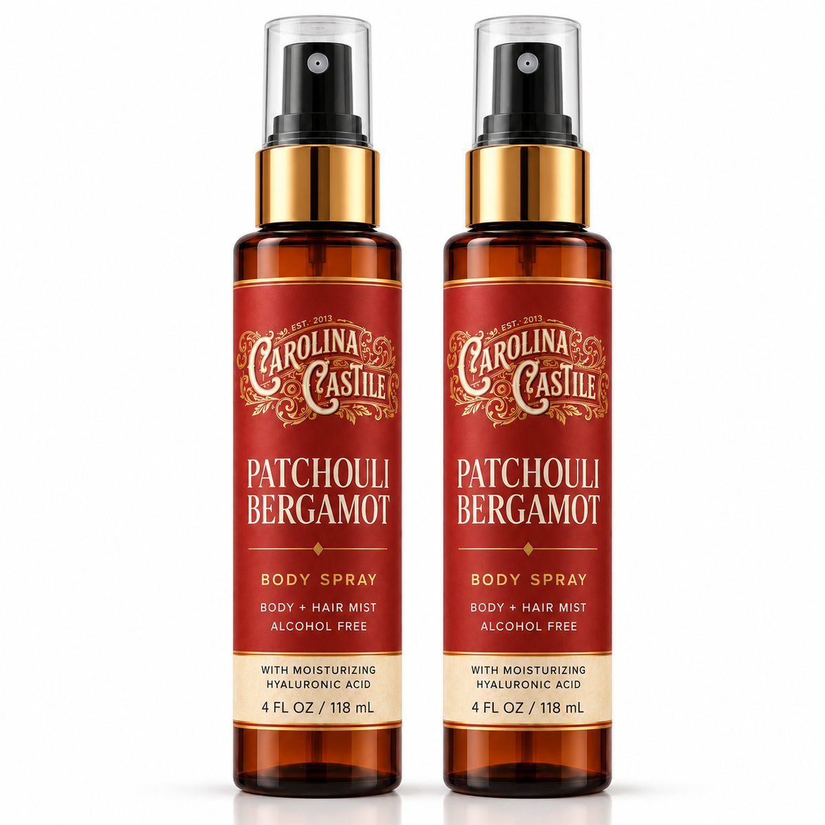 Patchouli Bergamot Body Spray & Hair Mist, 4 oz