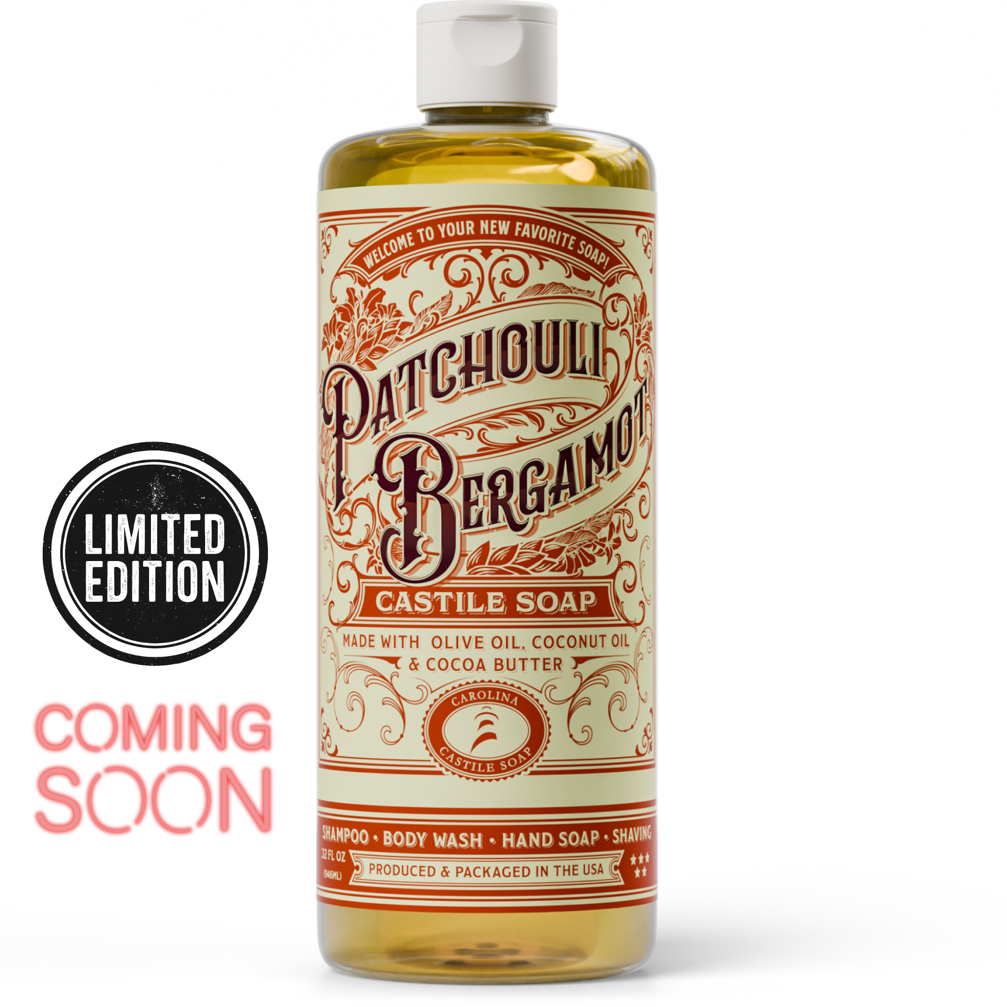 Patchouli Bergamot Castile Soap