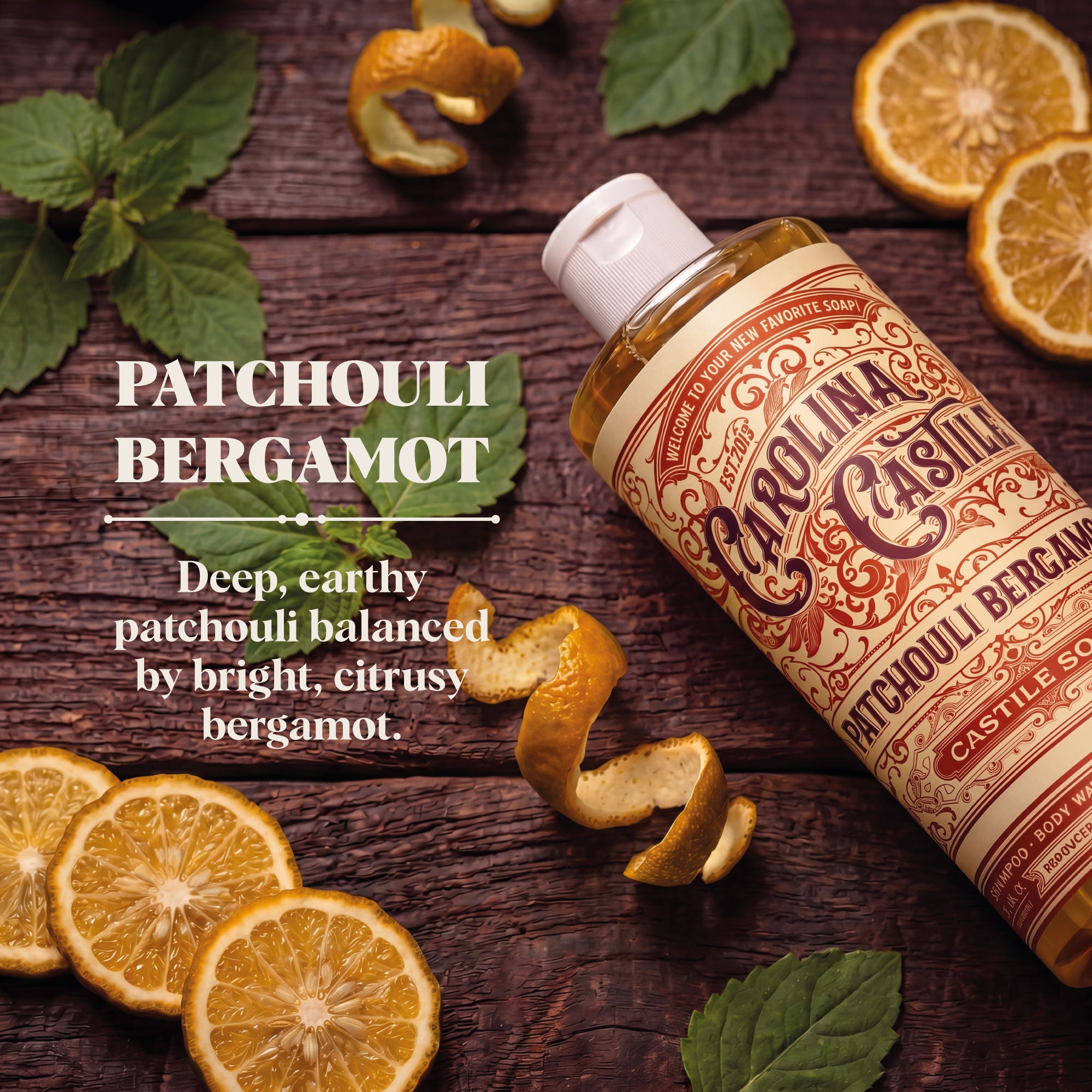 Patchouli Bergamot Castile Soap