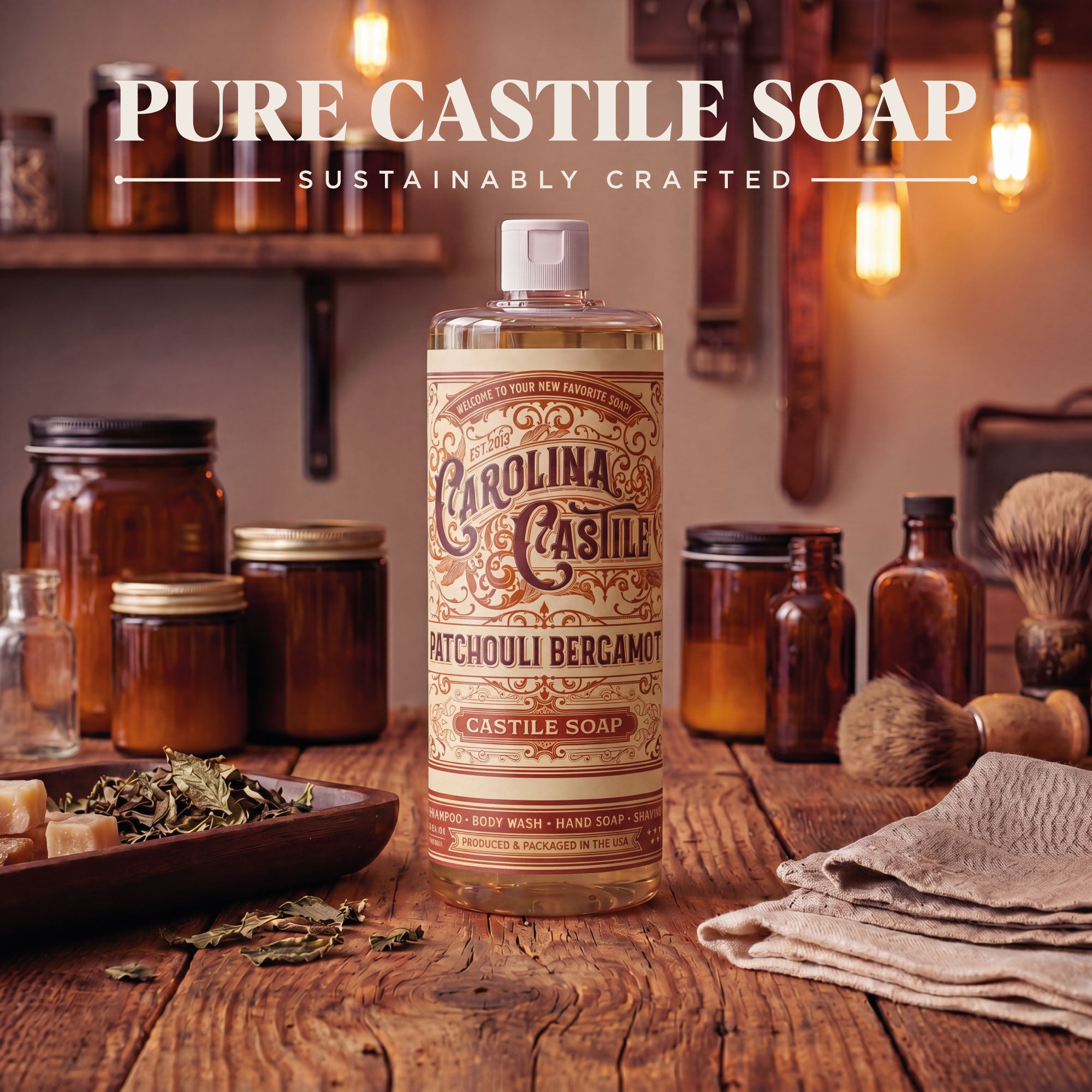 Patchouli Bergamot Castile Soap