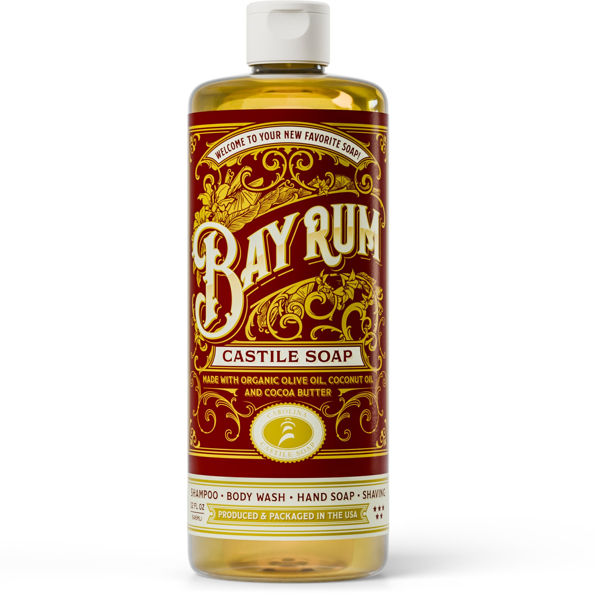 Bay Rum Castile Soap - 32 oz image