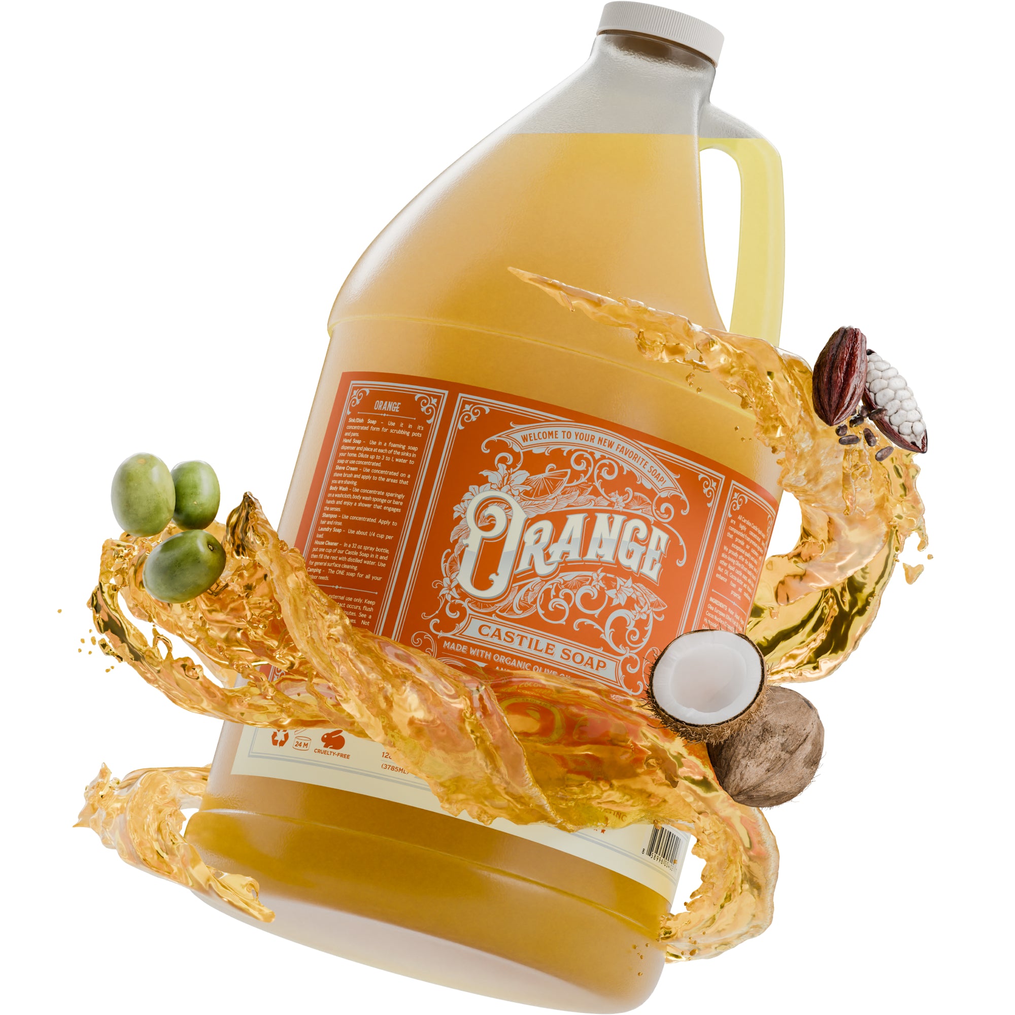 Orange Castile Soap - 1 Gallon image